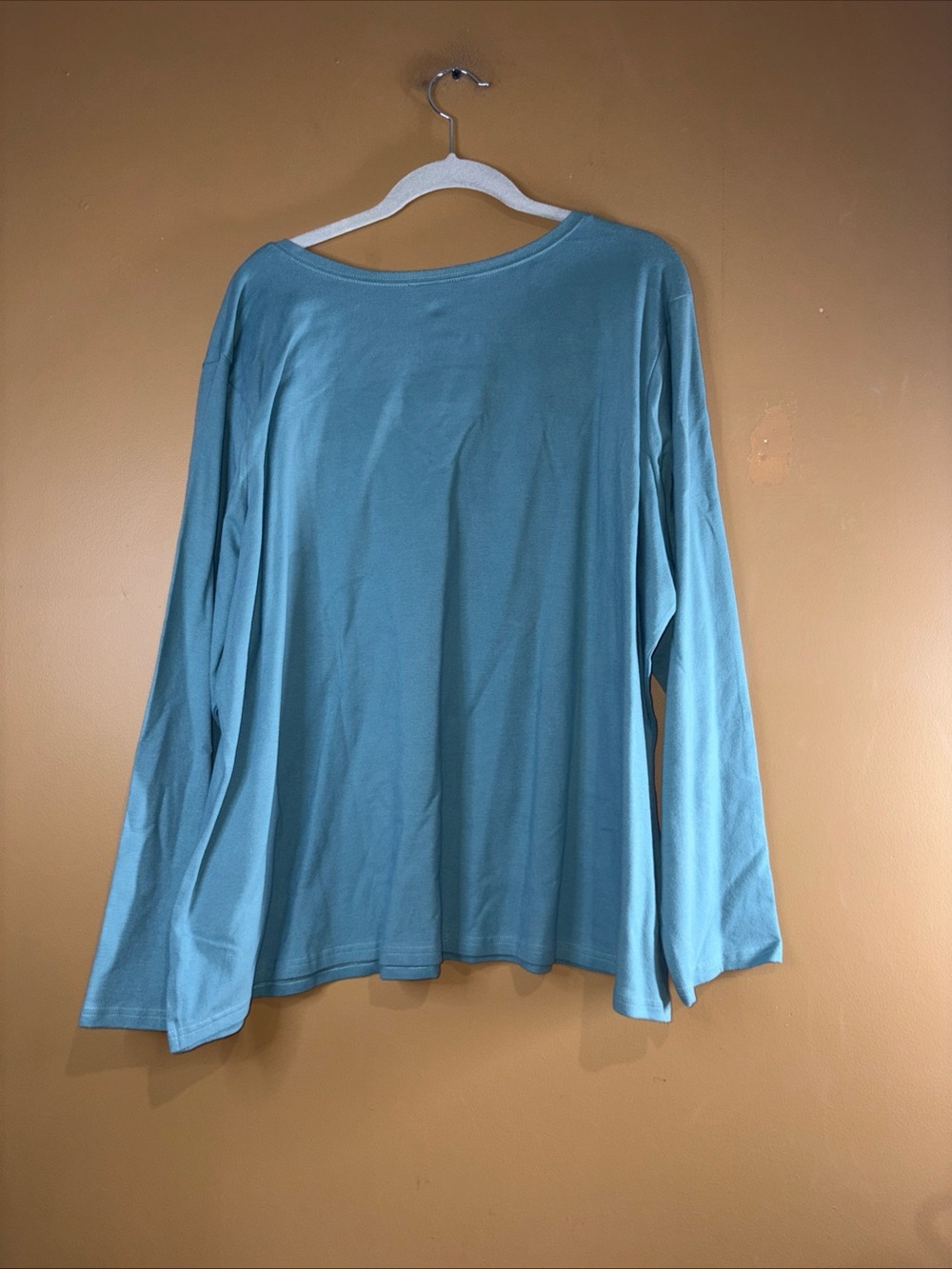 HC866. D&Co With Long Sleeve Tunic T-Shirt Blue Green Women's 2X A74794 - Picture 5 of 5